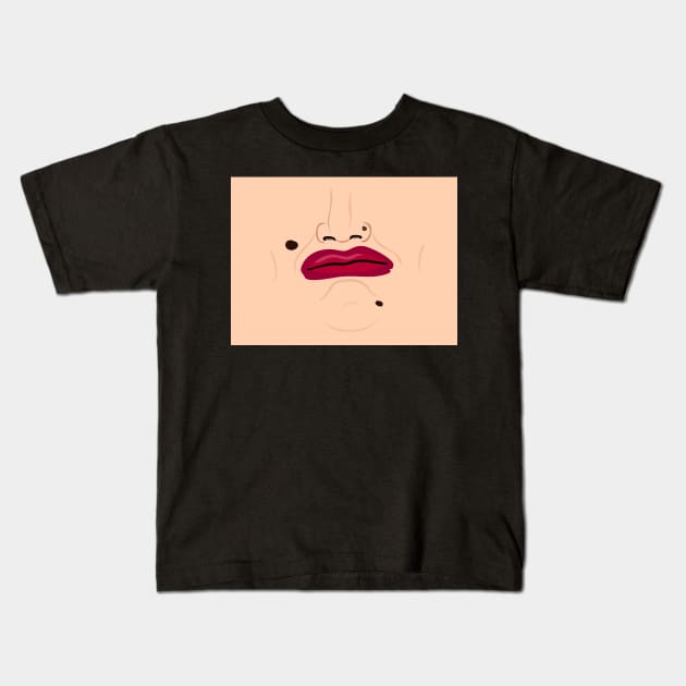 Much Better Mouth Kids T-Shirt by Jakmalone